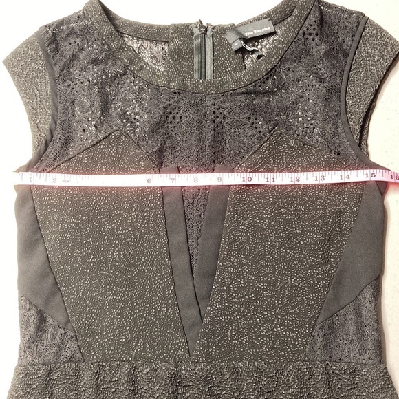 The Kooples Black Crepe and Lace Dress - Picture 15 of 16